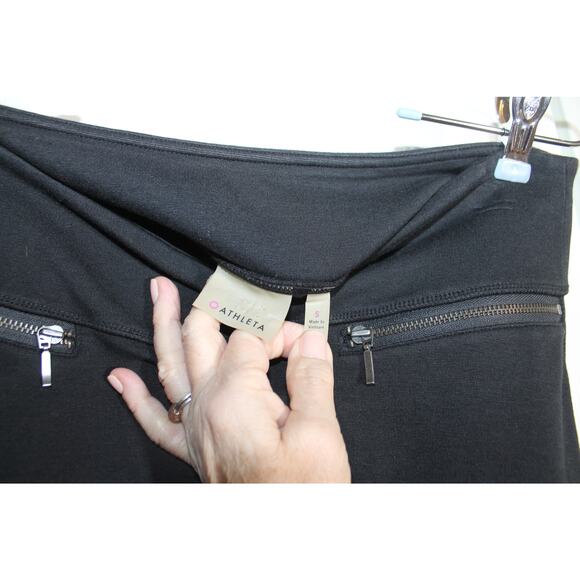 Athleta  Black Strata Ponte Knit Skirt sz S - Picture 3 of 4